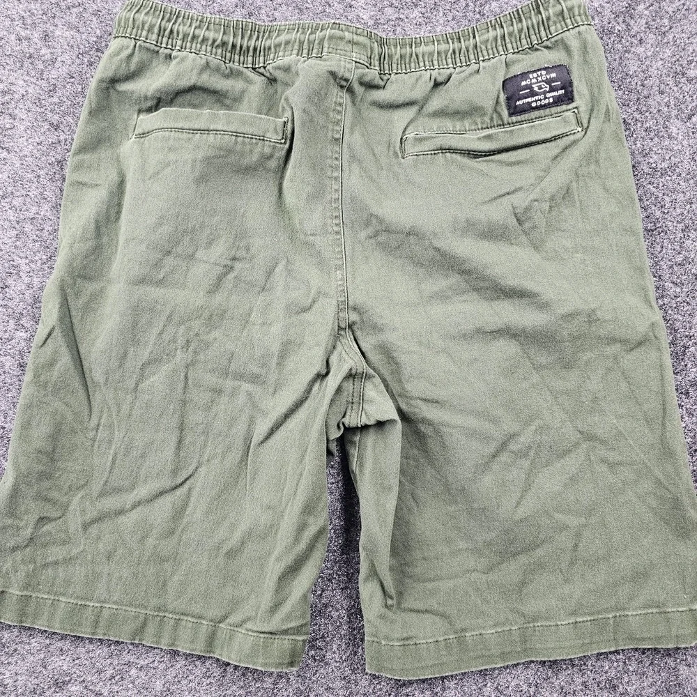 Tony Hawk Shorts Mens M Green Drawstring Elastic Waist Stretch Casual Skate